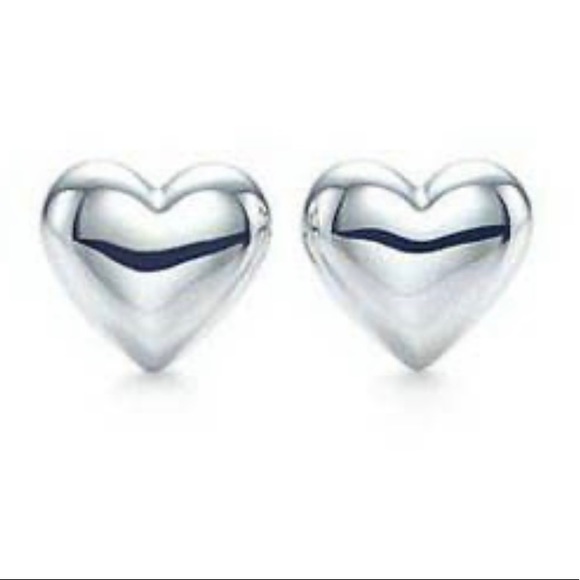 Tiffany And Co Silver Puffed Puff Heart 